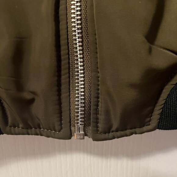 Small Zara Olive green bomber jacket - Picture 7 of 9